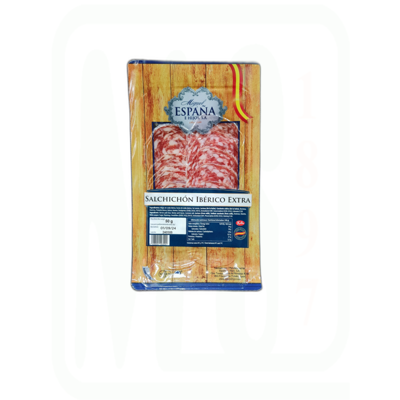 SALCHICHON IBERICO LONCHAS 55GR --125---