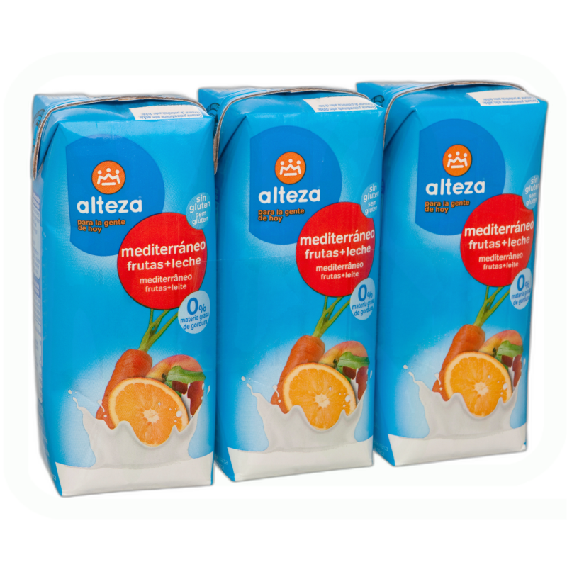FRUTA+LECHE MEDITERRANEO-3*330ML