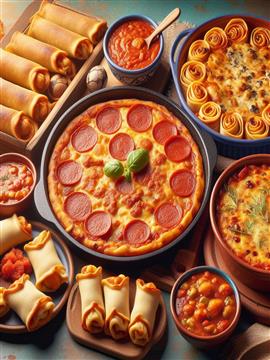 PIZZAS, LASAÑAS Y CANELONES